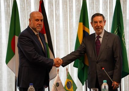 الهباش يُطلع مسؤولين برازيليين على تطورات القضية الفلسطينية وجهود وقف العدوان