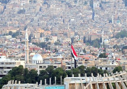 إسرائيل تقصف المكتبة العلمية في دمشق