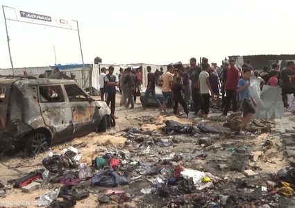 شهداء وجرحى في قصف خيمة للنازحين في رفح