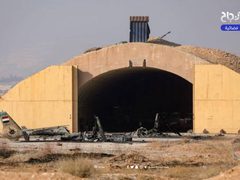 مروحيات سورية استهدفها جيش الاحتلال في قصفه المكثف لقواعد عسكرية.