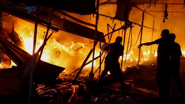 شهداء بالعشرات استهداف خيام وحرائق بمشفى كمال عدوان في اليوم 439 للعدوان