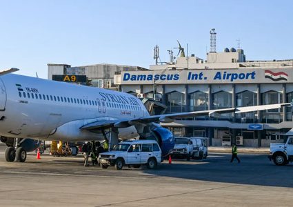 هبوط أول طائرة مدنية بمطار حلب قادمة من دمشق