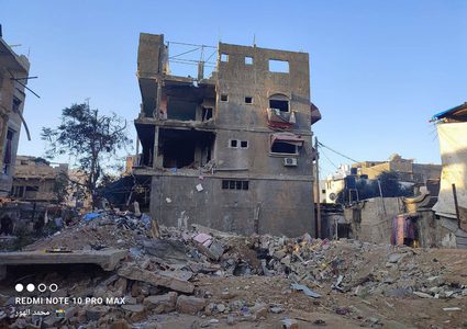 دمار واسع في المخيم الجديد بالنصيرات جراء قصف الاحتلال المستمر