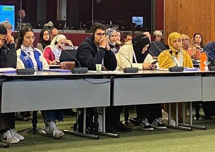 طفلان فلسطينيان يرويان معاناة أطفال غزة في مؤتمر عالمي بجنيف