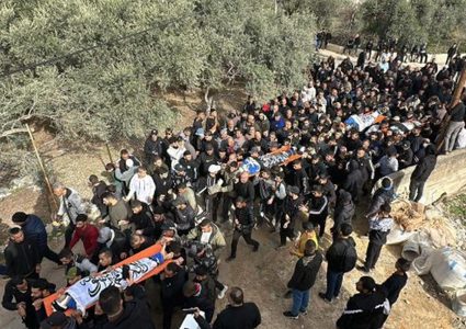 تشييع جثامين شهداء مخيمي طولكرم ونور شمس