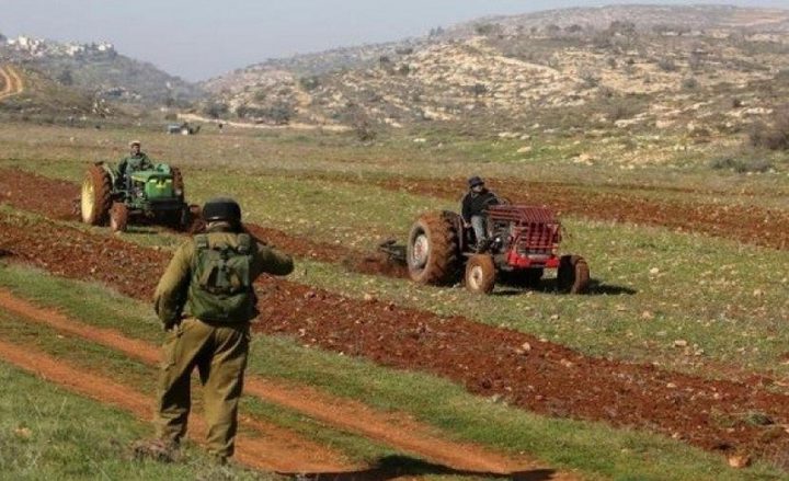 الاحتلال يمنع المواطنين من حراثة أراضيهم في الأغوار الشمالية