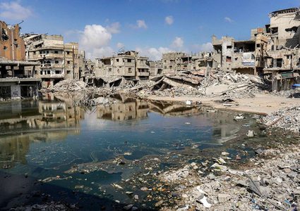 مياه الصرف الصحي ننذر بكارثة بيئية في غزة