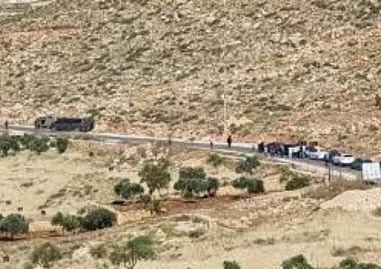 مستوطنون يهاجمون قرية المغير شمال شرق رام الله