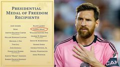 ميسي يحصل على وسام الحرية