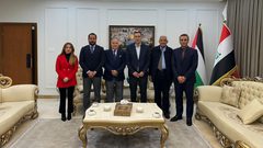 الرويضي يبحث مع وفد من غرفة تجارة بغداد تعزيز العلاقات التجارية