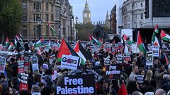 مظاهرة في العاصمة واشنطن للمطالبة بالإفراج عن الطواقم الطبية الفلسطينية