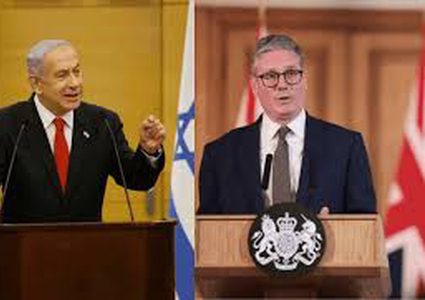 نتنياهو يضغط على بريطانيا لإنهاء تعليق صادرات أسلحة لإسرائيل