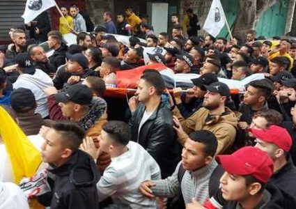 تشييع جثمان الشهيد أحمد الشايب في برقين