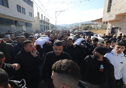 أهالي قباطية يشيعون جثماني الشهيدين زكارنة وكميل