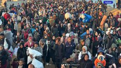 عودة آلاف النازحين لمدينة غزة بعد عام من الحرب