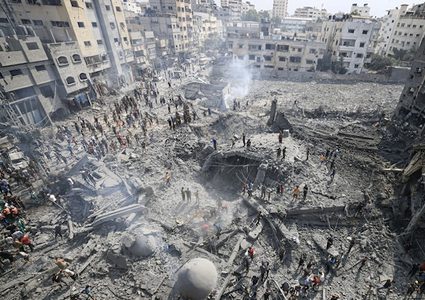 انتشال جثامين 20 شهيدا في مدينة الشيخ زايد شمال قطاع غزة