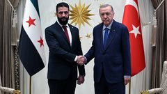 أردوغان يؤكد دعم بلاده لسوريا.. والشرع يثمن المواقف التركية