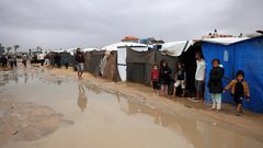 خيام دمرتها الأمطار.. البرد يضاعف معاناة نازحي غزة