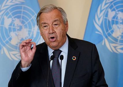 غوتيريش: حل الدولتين هو الطريق الوحيد لتحقيق السلام الدائم