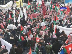 مظاهرات حاشدة في الأردن رفضا لتصريحات ترامب لتهجير الفلسطينيين