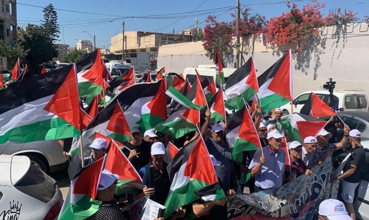 مسيرة في أم الفحم رفضا لمخططات التهجير والعدوان الإسرائيلي