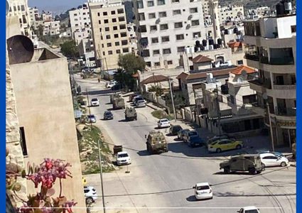 الاحتلال يقتحم مدينة نابلس