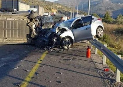 مصرع ثلاثة مواطنين بحادث سير شمال شرق رام الله