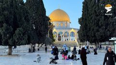 موائد افطار الصائمين في اليوم الثاني لشهر رمضان المبارك في اولى القبلتين وثالث الحرمين