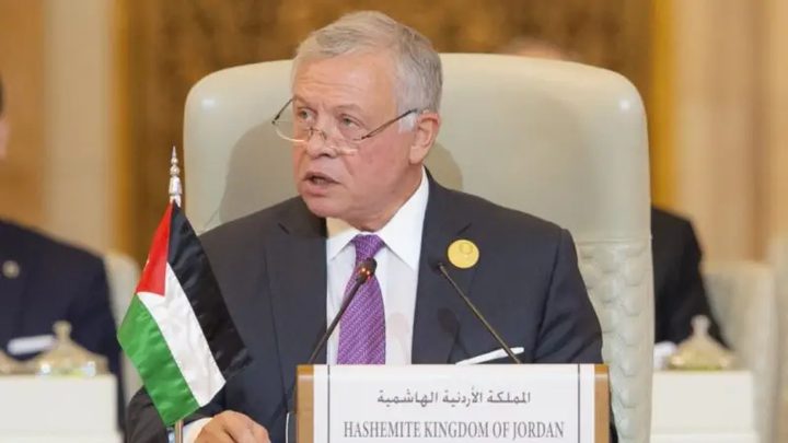 العاهل الأردني: نرفض أي إجراء لتصفية القضية الفلسطينية وتقويض حل الدولتين
