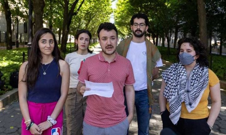 السلطات الأمريكية توقف متظاهرا مؤيدا للفلسطينيين في جامعة كولومبيا