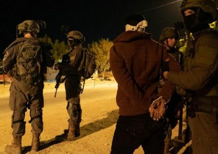 الاحتلال يعتقل ستة شبان شرق نابلس