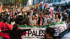 مظاهرات بواشنطن ونيويورك دعما لفلسطين وللمطالبة بإطلاق سراح ناشط طلابي فلسطيني