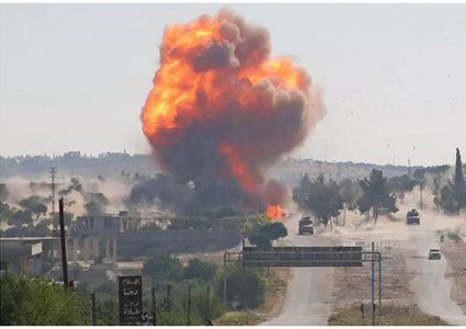 قصف إسرائيلي يستهدف مواقع عسكرية في ريف حمص بسوريا