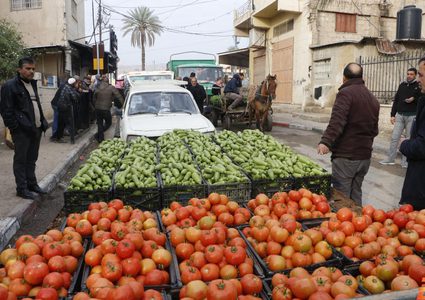 أسعار الخضار في سوق أريحا المركزي