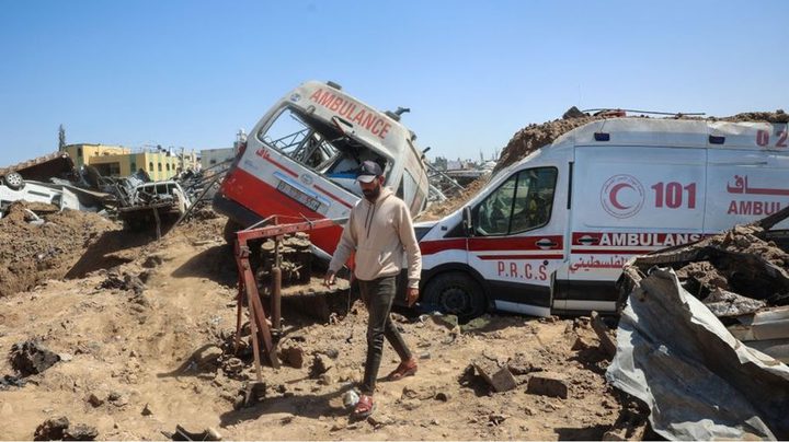 الخارجية: إعدام الاحتلال طواقم الإسعاف في رفح جريمة حرب تستوجب المحاسبة الدولية