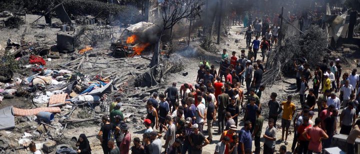 3 شهداء في قصف الاحتلال خيام النازحين في خان يونس ووسط قطاع غزة
