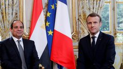 ماكرون والسيسي يبحثان وقف النار في غزة