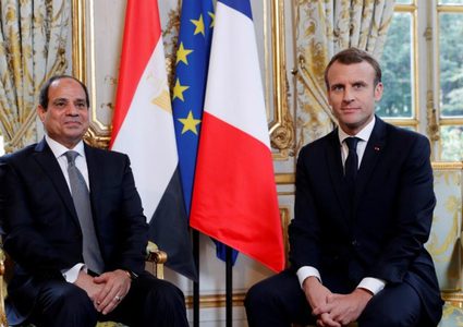 ماكرون والسيسي يبحثان وقف النار في غزة