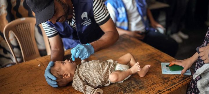 الصحة في غزة: الاحتلال يمنع لقاحات الشلل و602 ألف طفل في خطر