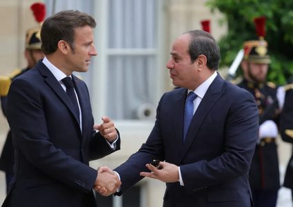 السيسي وماكرون يؤكدان ضرورة عودة اتفاق غزة ورفض التهجير