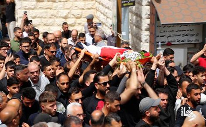تشييع الطفل ربيع في بلدة ترمسعيا شرق رام الله