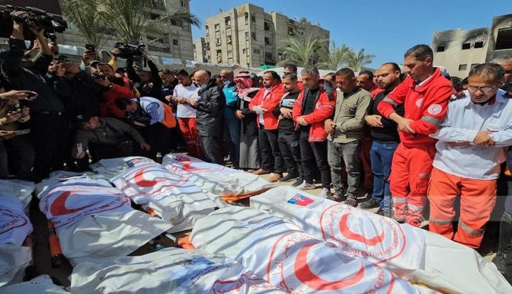 الصليب الأحمر: قتل المسعفين الثمانية تذكير صارخ بمدى خطورة الوضع في غزة
