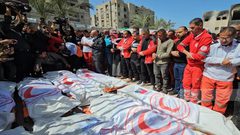 الصليب الأحمر: قتل المسعفين الثمانية تذكير صارخ بمدى خطورة الوضع في غزة