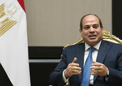 الرئيس المصري في قطر لبحث وقف إطلاق النار في غزة