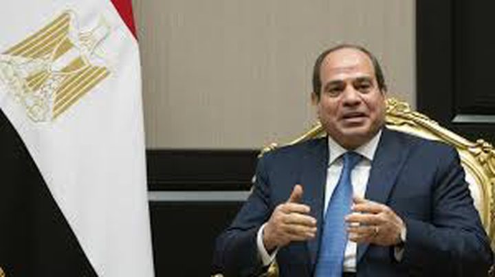 الرئيس المصري في قطر لبحث وقف إطلاق النار في غزة