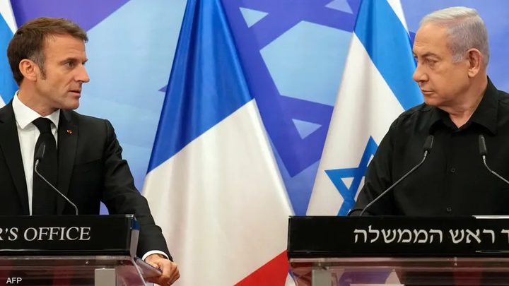 نتنياهو لماكرون: إقامة دولة فلسطينية مكافأة للإرهاب