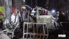 شهداء وإصابات في قصف أمريكي وحشي استهدف سوق فروة الشعبي بالعاصمة اليمنية صنعاء واليمينون يصرحون : "دماؤنا وأموالنا فداء لأهل غزة ".