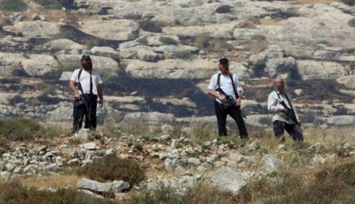 مستعمرون يعرقلون حركة المواطنين عند مفترق دير بلوط