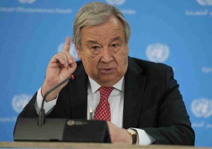 غوتيريش: إدخال المساعدات إلى غزة غير قابل للتفاوض