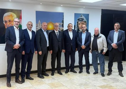 رئيس لجنة الانتخابات المركزية د.رامي الحمدلله يلتقي قائد جهاز الأمن الوقائي